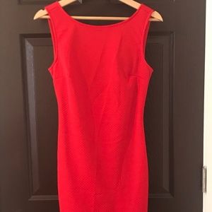 Red Cocktail Dress with Bow